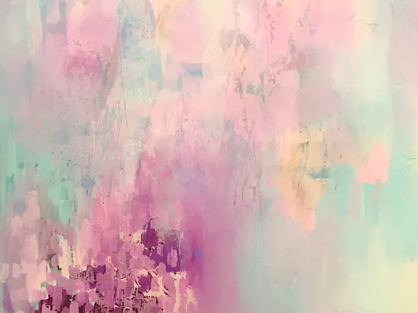 Boira rosa, de Martina Esparver: oli sobre lli, 90 × 120 cm