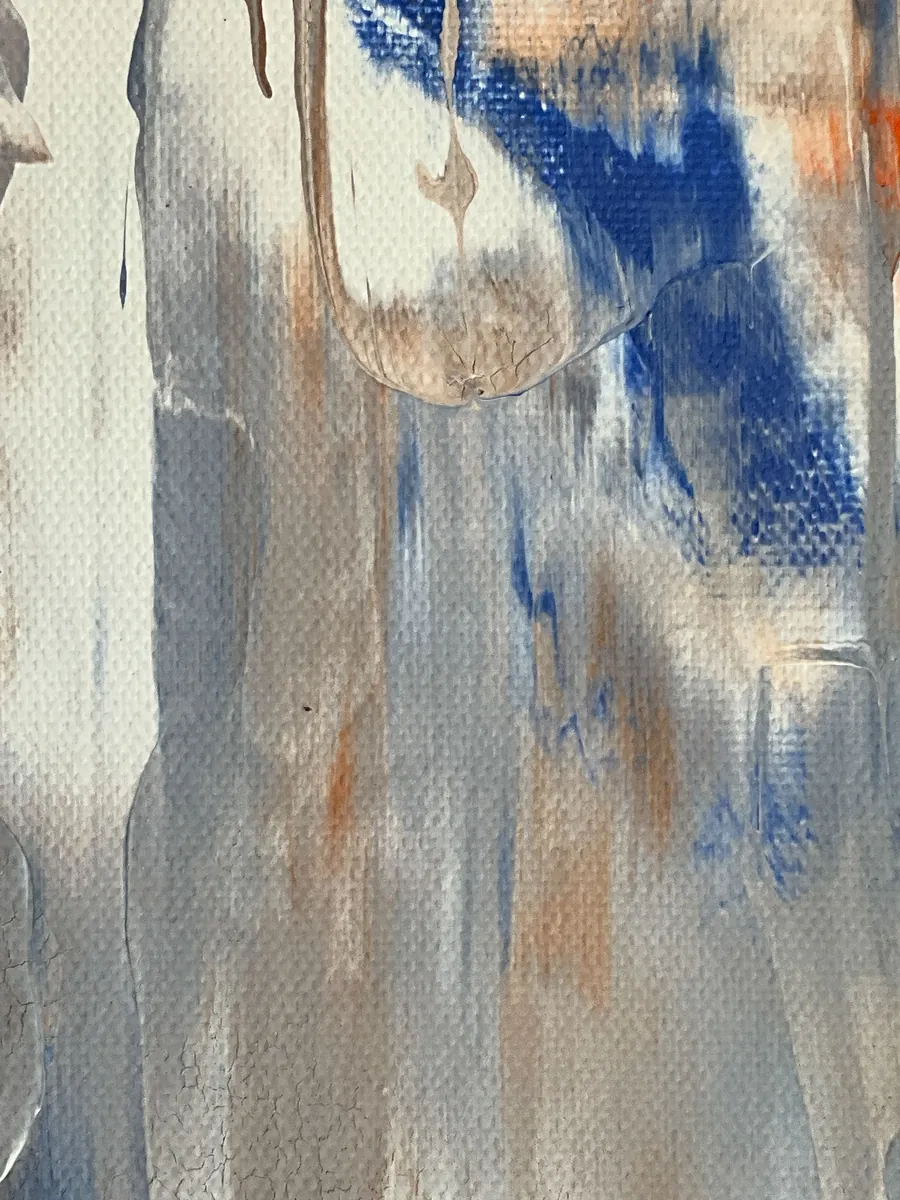 Camp de silenci VII, de Martina Esparver: oli sobre lli, 200 × 150 cm