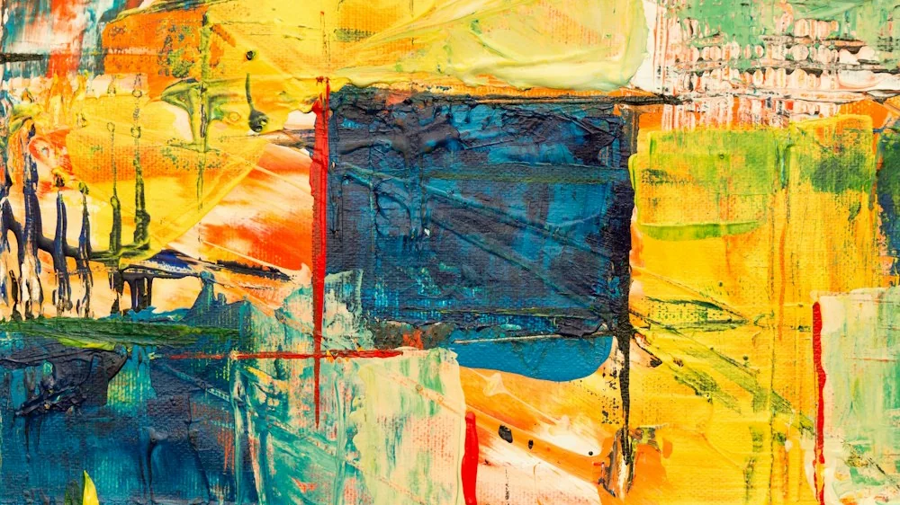 Detall de «Estiu tancat»: la textura de la pintura