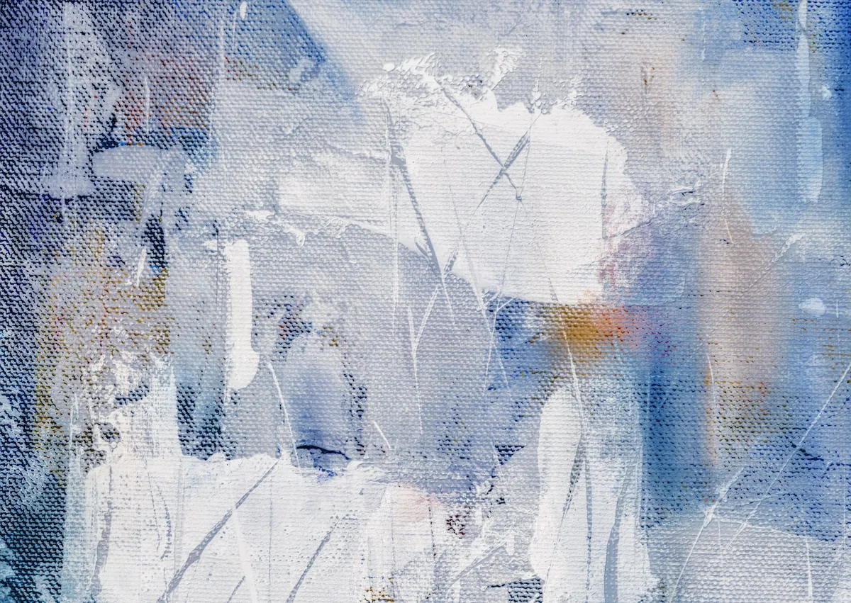Gebre, de Martina Esparver: acrílic i guix sobre tela, 100 × 141 cm