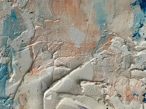 Pell de calç, d'Ingrid Bosch: acrílic, calç i pols de marbre sobre tela, 90 × 120 cm