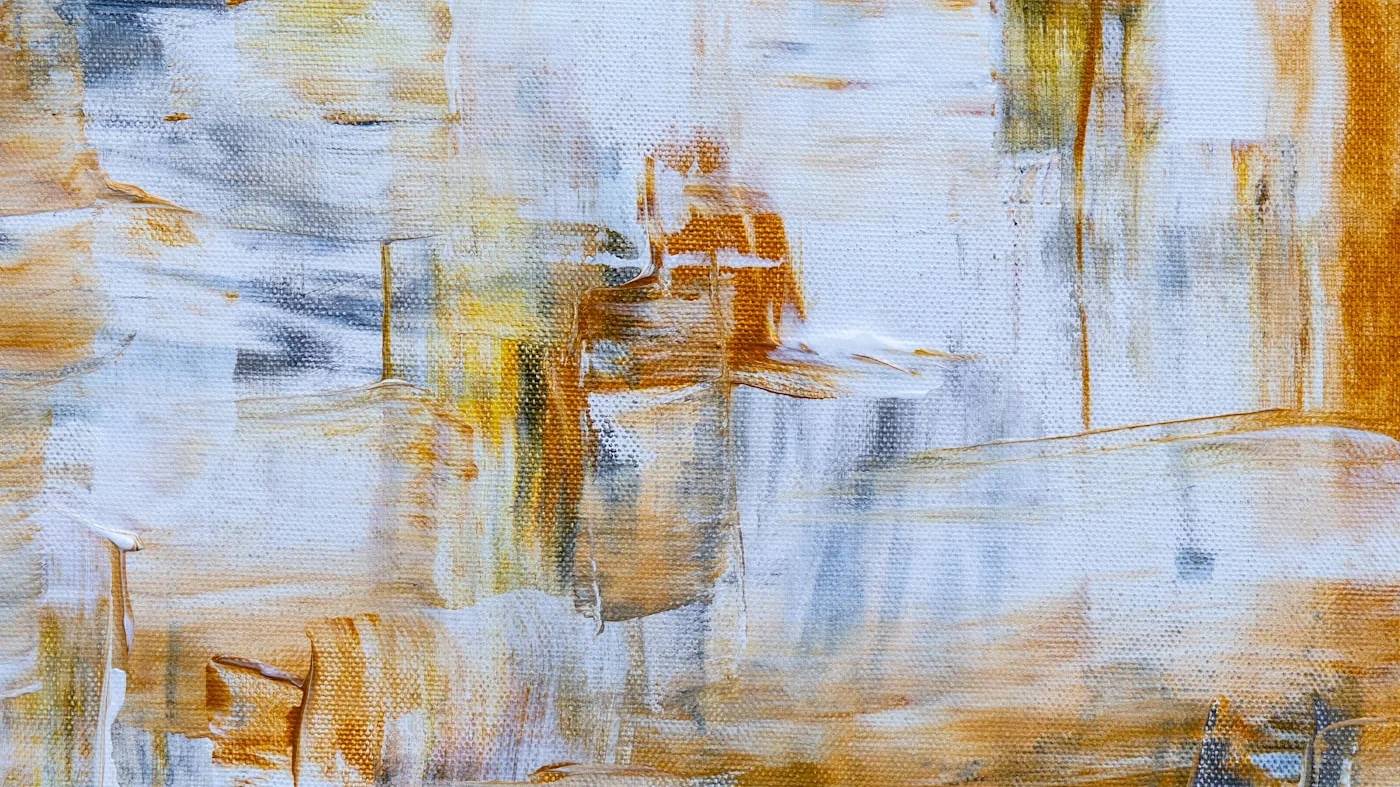 Detall de «Riba»: la textura de la pintura