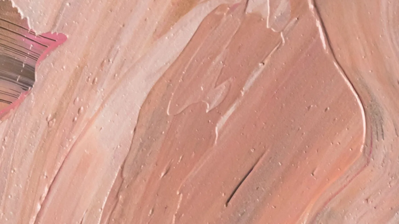 Detall de «Rosa de pedra»: la textura de la pintura