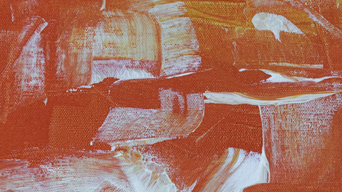 Detall de «Terra cremada»: la textura de la pintura